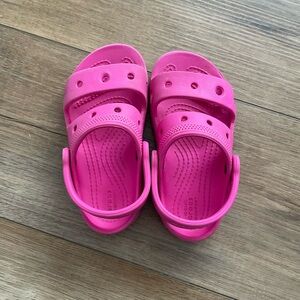 Toddler Pink Crocs Sandals